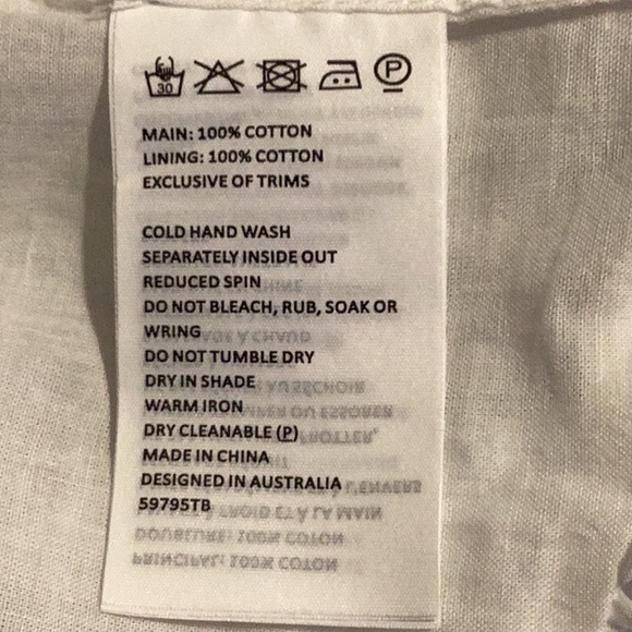 NWT Bardot Size 10 Lissett Poplin Balloon Top Orchid White - Picture 9 of 9